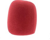 Microfoon Windkap - Microfoon - Cover - Plopkap - Cap - Windshield - 70x60mm - Rood - 1 stuk