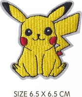 Pikachu strijk embleem - pokemon patch - patches - stof & strijk applicatie