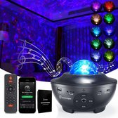 Shutterlight® Sterren Projector - 10 kleuren - Met Afstandsbediening - Bluetooth Speaker - Sterrenhemel - Muziek Box - Star sky - Starry Projector - Starry Night - Sterrenlampje - Galaxy Projector