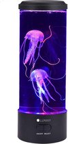 Lunixy® Jellyfish Nachtlamp – Lavalamp met Kwallen - Nachtlampje Kinderen en Volwassenen – Lava lamp - Multi-Color Lamp - 7  Standen - Tafellamp - LED lamp