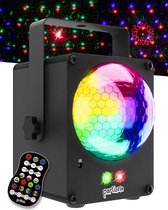 Partizzle LED Discolamp en Disco Laser Licht - Met Afstandsbediening - Party Discobal Feestverlichting - USB - Volwassenen