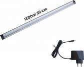 LEDbar 50cm point touch | 12V DC | 5W=50W | warmwit 3000K | dimbaar