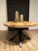 Ronde tafel spin poot - 130 cm mango hout