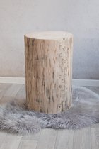 Boomstam tafel 35 cm hoog zonder wieltjes