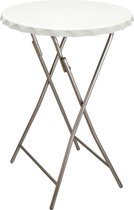 V-part Statafel - 3-delig - Wit -  ∅80x110 cm