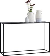 [en.casa] Consoletafel 74x115x32 cm zwart mat