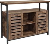 MIRA Home Dressoir - Opbergkast - Tv kast - Tv meubel - Industrieel - Vintage - 100 x 35 x 80