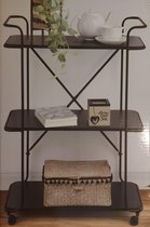 Metalen Trolley | Zwart | 3 Laags