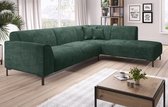 Hoekbank Moana - Groen - Velvet - Rechts