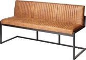 Eetkamerbank Ray - Stof Cognac - Metalen Frame  Furn4All | Cognac | 82 x 155 x 55 cm