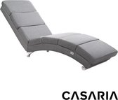 Casaria Loungestoel London | Grijs verweven stof | 180kg