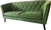 Zitbank Tamara 180cm bank velvet groen bankstel