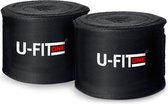 U Fit One® 2 Stuks Boks Bandage - Zwart 450 cm - Kickboks bandage - Boxing Wraps - Boxing bandage - Kickboks bandage - Boksen - Kickboxen - Muay Thai