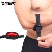 Verstelbare Elleboog Tennisarm brace band - Tennisarm - Golfarm - Badminton - Powerlifting - Volleyball - Elleboog Klachten Bescherming - Universeel - Rood