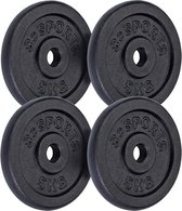 ScSPORTS® 20 kg Halterschijven set - gietijzer - 30 mm - 4x5 kg - Gewichten