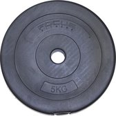 Halterschijf 30 mm Focus Fitness - kunststof - 1 x 5 kg