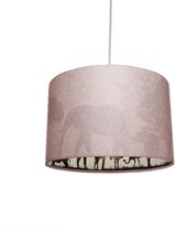 Olucia Safari - Kinderkamer hanglamp - Roze - E27