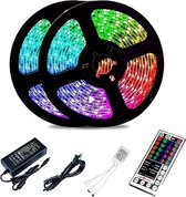 Top Kwaliteit Led Strip 5050 RGB - Led Strip 5 Meter - Led Strips Met 44 Keys Afstandsbediening Met Batterij