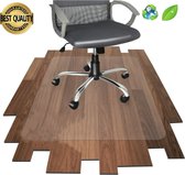 Luxergoods bureaustoelmat PVC - 90x120 cm- Vloermat bureaustoel - Vloerbeschermer - Beschermt harde vloer en vloerbedekking