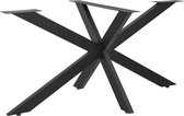 Matrix-poot tafelpoot 140x78x71 cm tot 100 kg zwart mat