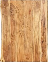 Tafelblad 80x(50-60)x2,5 cm massief acaciahout