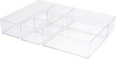 Make-up organizer voor in de la 6-vaks - Sorteerdoos/opbergbox voor make-up - make-up opruimen