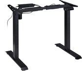Relaxdays tafelonderstel hoogte verstelbaar - bureau onderstel elektrisch - zit-sta frame - zwart