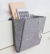 Vilten Opbergzak voor Bed & Bank - Nachtkastje voor Ipad & Tijdschriften- slaapkamer accessoire