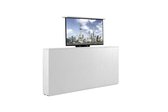 Beddenleeuw TV-Lift in Voetbord - Max. 43 inch TV - 160x86x21 - Lederlook Wit