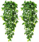 Kunst Hangplant-100 cm -4 stuks-Klimop-Kunstplant-Kunsthangplant-Hedera-Kunstplanten-Nep hangplanten- Nepplanten-Succulent