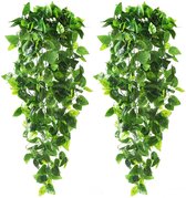 Kunst Hangplant-100 cm -4 stuks-Klimop-Kunstplant-Kunsthangplant-Hedera-Kunstplanten-Nep hangplanten- Nepplanten-Succulent