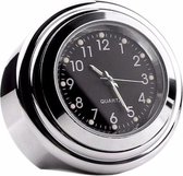 LOUZIR Motor Stuur Horloge Klokje Chroom zwart