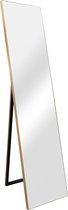 Spiegel vrijstaand Barletta verstelbaar 150,6x35,6 cm goudkleurig