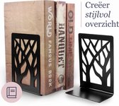 Metalen Boekensteun - Set van 2 - Boekenstandaard - Boekenhouder - Boeksteun - Book Holder - Zwart