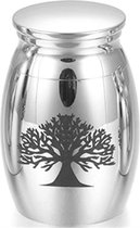 Mini Urntje Zilverkleurige met Lifetree Symbool. Mooi klein urntje voor een grote
herinnering 7.5 ML inhoud.