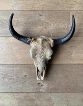 Skull buffelschedel - SKULL - Skull voor aan de muur - Buffelschedel - Wanddecoratie - Dierenschedel - Dierenhoofd - Cadeau - Decoratie - 40 cm breed