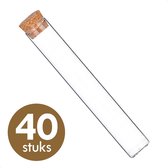 Dayshake Reageerbuisjes met kurk (40 stuks) - 15 cm x 2,5cm - Proefbuisjes glas