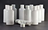 Flessen 100ml met Klepdop 10 stuks - Navulbaar - Lege plastic flessen - Lege Flesjes