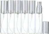 Sprayflesjes 10ml Helder 10st - Glas - Navulbaar - Doorzichtige Spray Flesjes Leeg