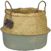 Kidsdepot Pompom mandje maat M Seagreen