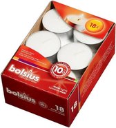 Bolsius theelicht maxi 10 uur 18 st