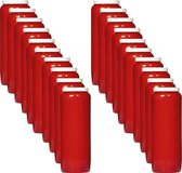 Spaas Noveen stompkaarsen - 18 x 7 cm - 20 stuks - Rood