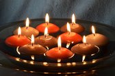 Set van 18 stuks grote DRIJFKAARSEN in 3 kleuren - deze exclusieve set wordt geleverd door Candles by Milanne - BEKIJK VIDEO