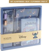 Disney Schrijfset Stitch Junior 26 Cm Blauw 8-delig