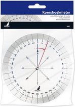 Kangaro Koershoekmeter 126mm - 360 graden - 2 draaibare schijven - Kunststof