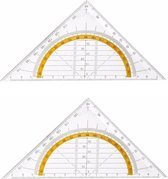 2x Geo driehoek 14 cm