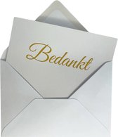 3BMT Bedankt kaartjes - met Enveloppen - set van 8