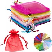 Fako Bijoux® - Organza Zakjes - 7x9cm - Mix - 50 Stuks