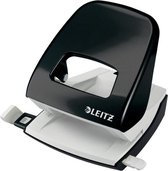 Leitz NeXXt WOW Metalen Kantoorperforator - 2-Gaats -Perforeert Tot 30 Vellen - Zwart