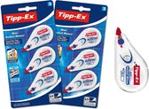 Tipp-Ex Mini Pocket Mouse correctieroller - Correctietape - 6 m lengte 5 mm breedte - 2 pak van 3 stuks